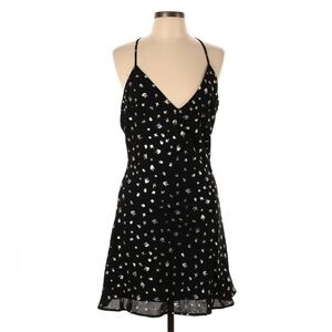 Nasty Gal Elegant Black and Silver Women's Dress size 10